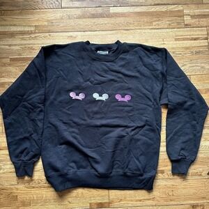 Disney Embroidered Mickey Hats Sweatshirt‎ Size M